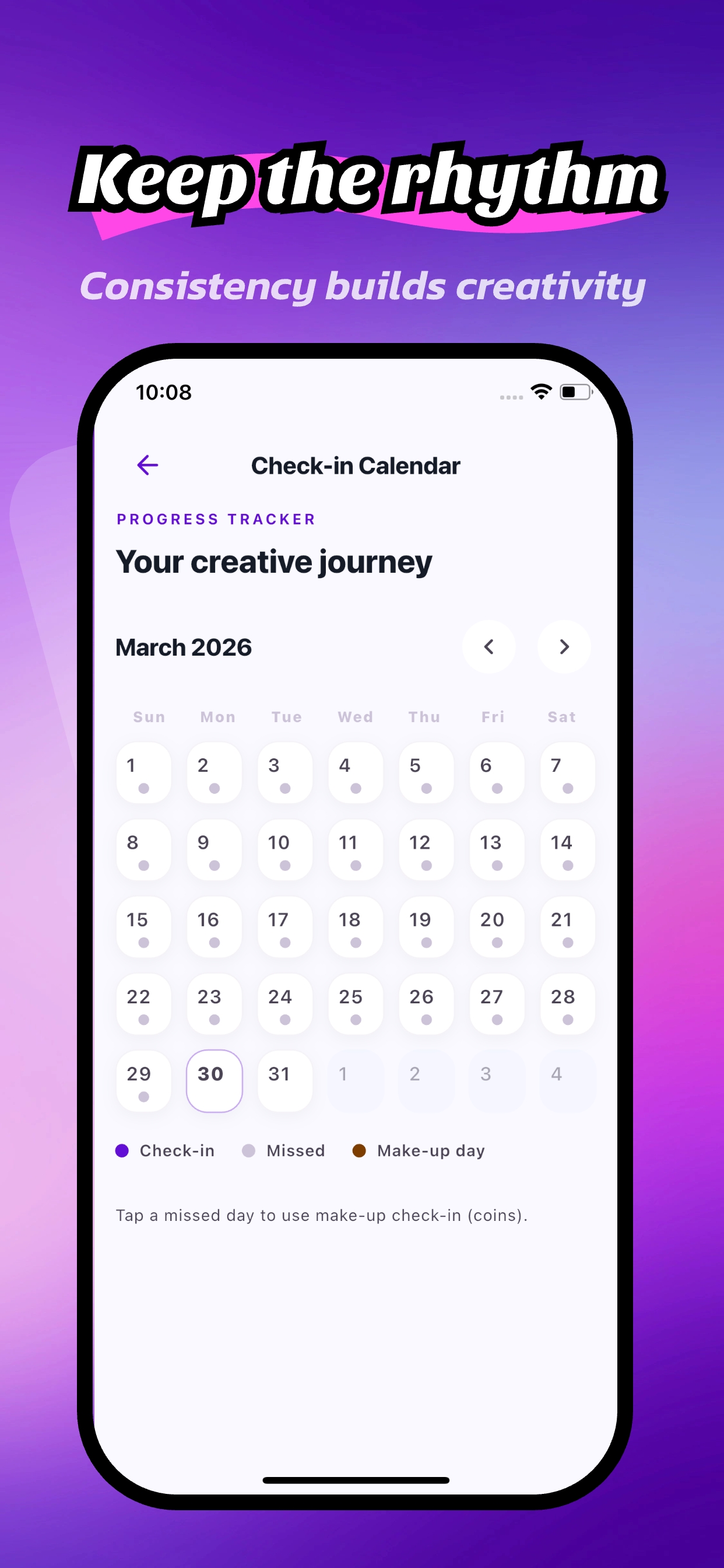 Tiigo app screen